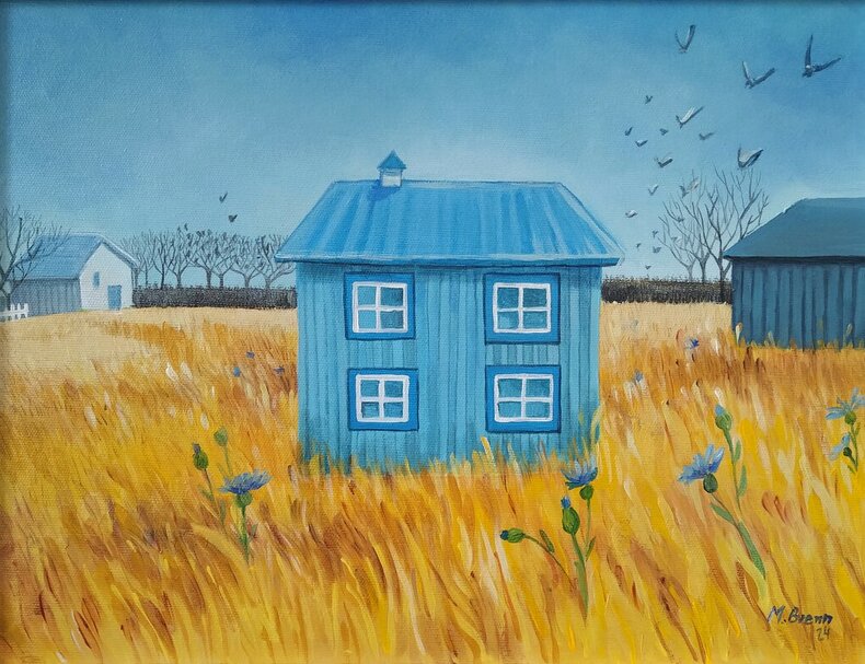 Niebieski domek